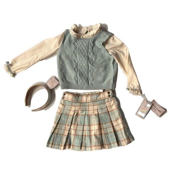 Tommy Bahama Other - NWT Tommy Bahama Dress up Girls 4 Pc Sweater vest Skirt Sz 4T